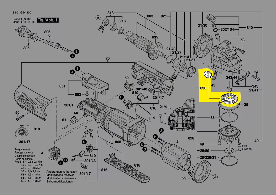 renvoi d\'angle réf. 1 600 A00 1X6 Bosch